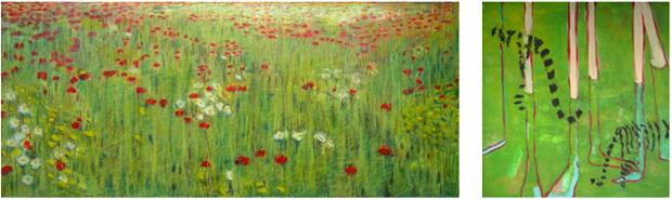 green paintings